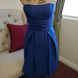Beautiful Cobalt Blue strapless dress